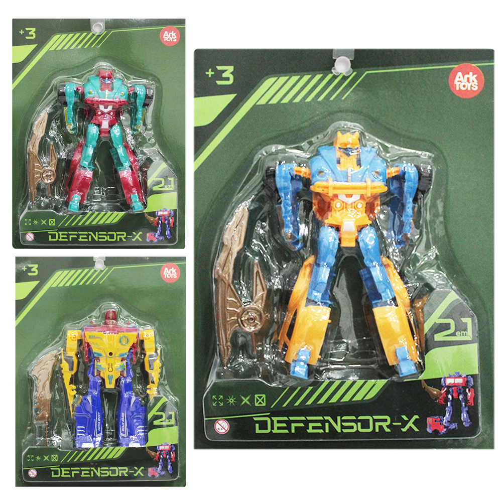 ROBO TRANSFORME VEICULO DEFENSOR-X COM ACESSORIO