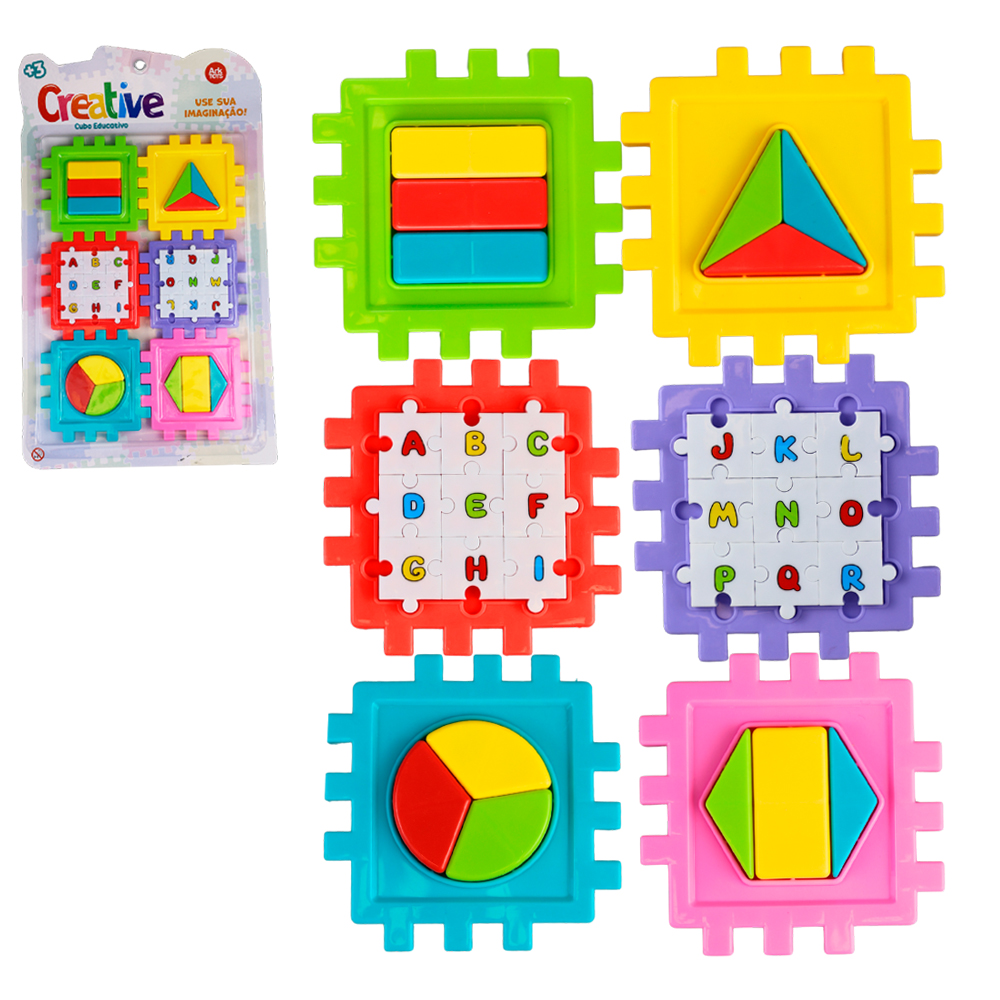 CUBO EDUCATIVO MONTA E DESMONTA CREATIVE