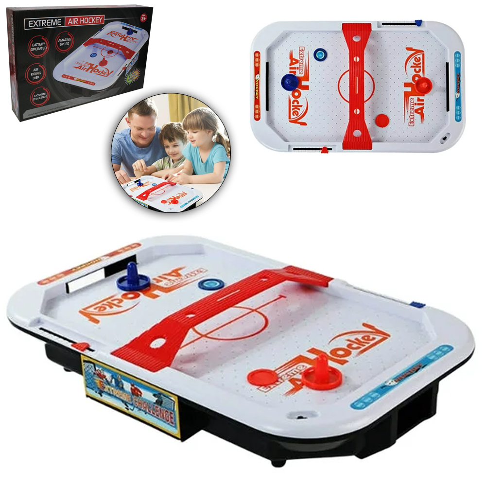 JOGO EXTREME AIR HOCKEY COM REBATEDORES + DISCO A PILHA A PILHA