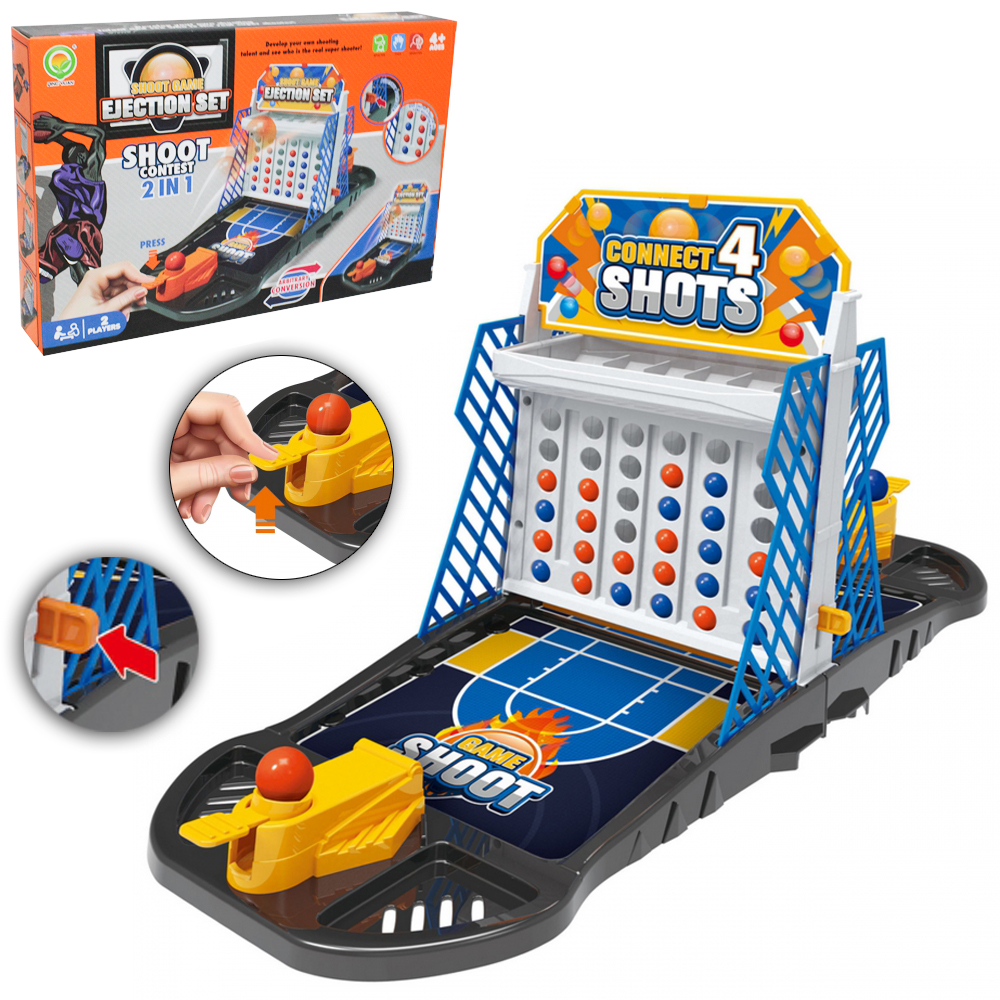 JOGO SHOOT CONTEST 2 EM 1 COM LANCADOR + 40 BOLAS E ACESSORIOS 52 PECAS