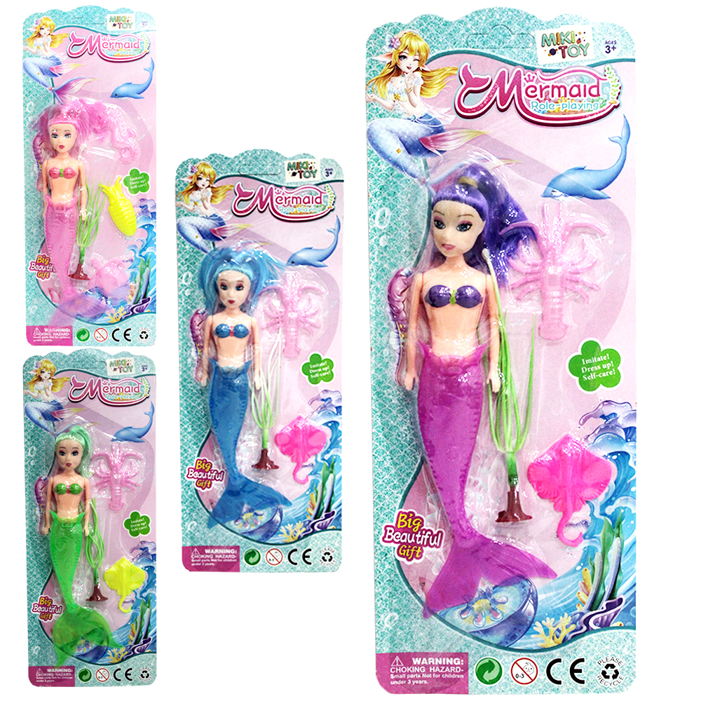 BONECA SEREIA MERMAID COM ACESSORIOS 4 PECAS