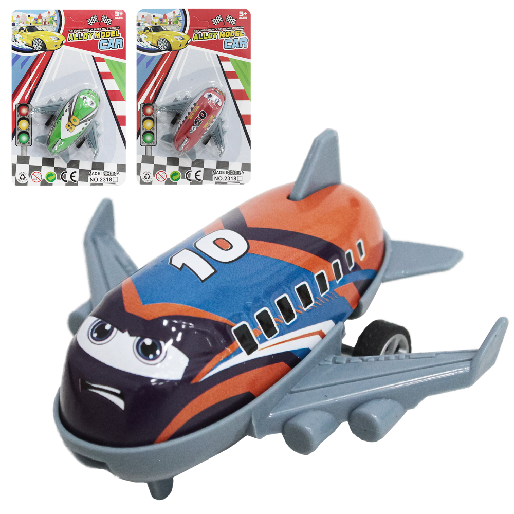 AVIAO DE METAL A FRICCAO PULL BACK ALLOY MODEL CAR CRT