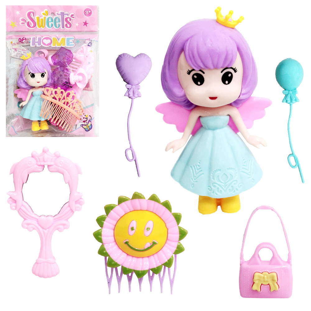 BONECA FADA COM ACESSORIOS SWEETS