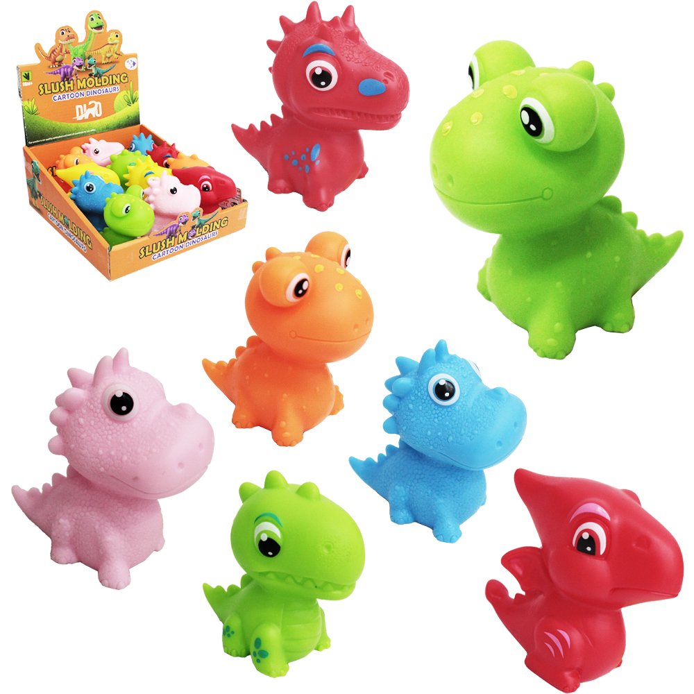 DINOSSAURO DE PVC SLUSH MOLDING CARTOON DINOSAURS COM SOM DP PLAY