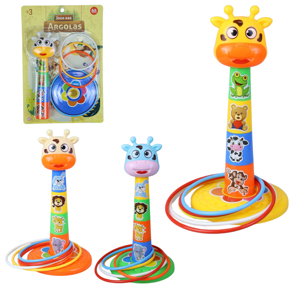 JOGO DAS ARGOLAS BICHINHOS COM 7 PECAS
