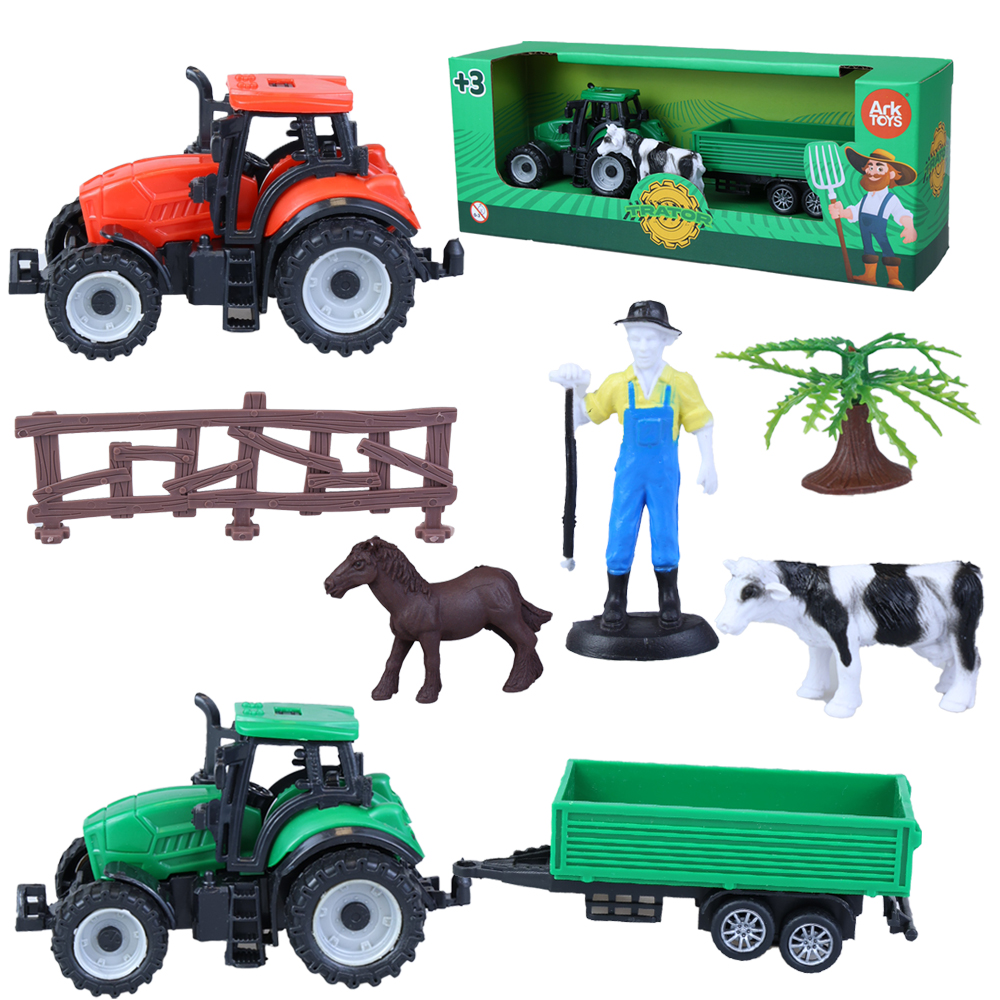 TRATOR FAZENDINHA COM ACESSORIOS RODA LIVRE