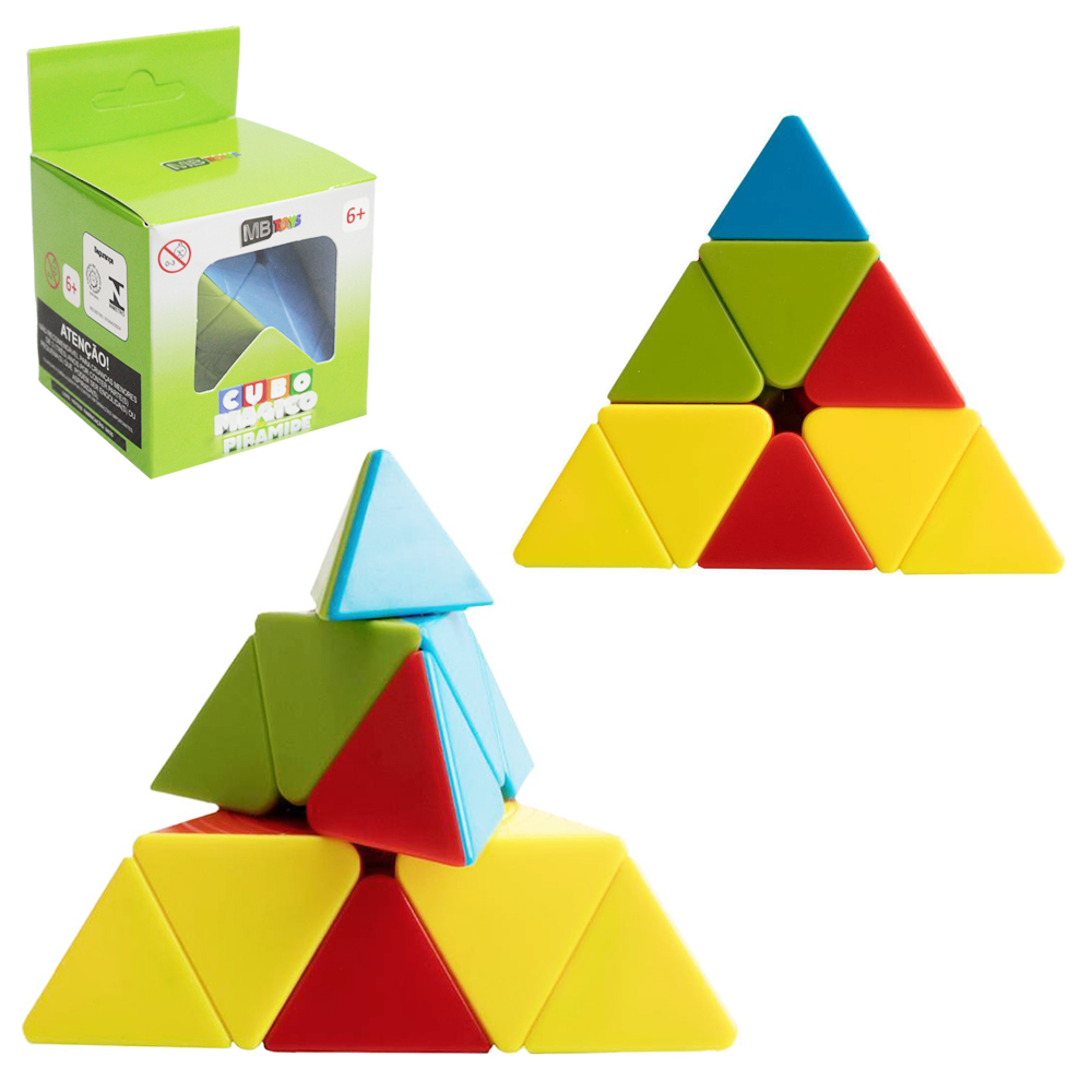 CUBO MAGICO PIRAMIDE MALUCO PRO 9,5X8,5CM MB TOYS