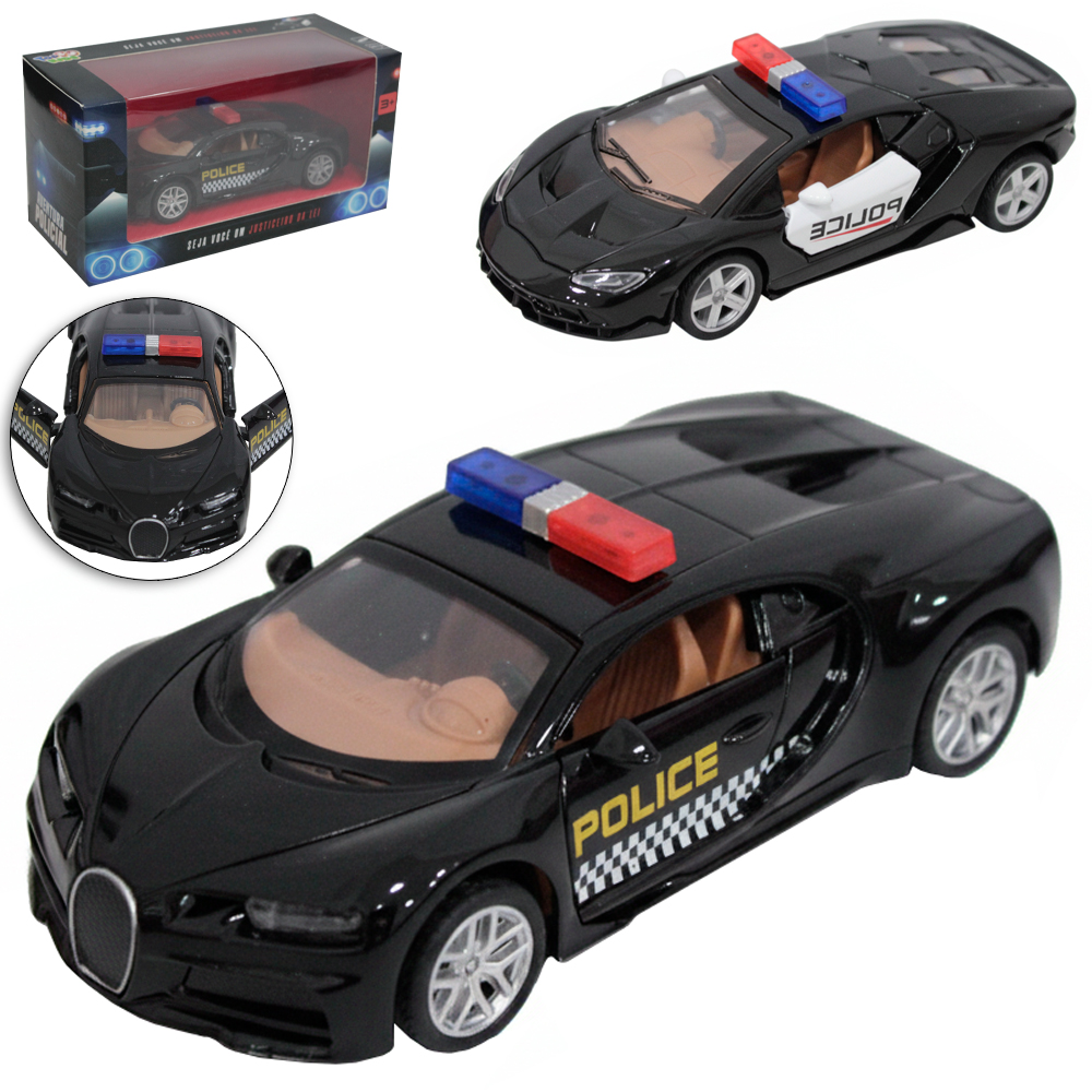 CARRO DE METAL A FRICCAO PULL BACK POLICIA TOP KIDS