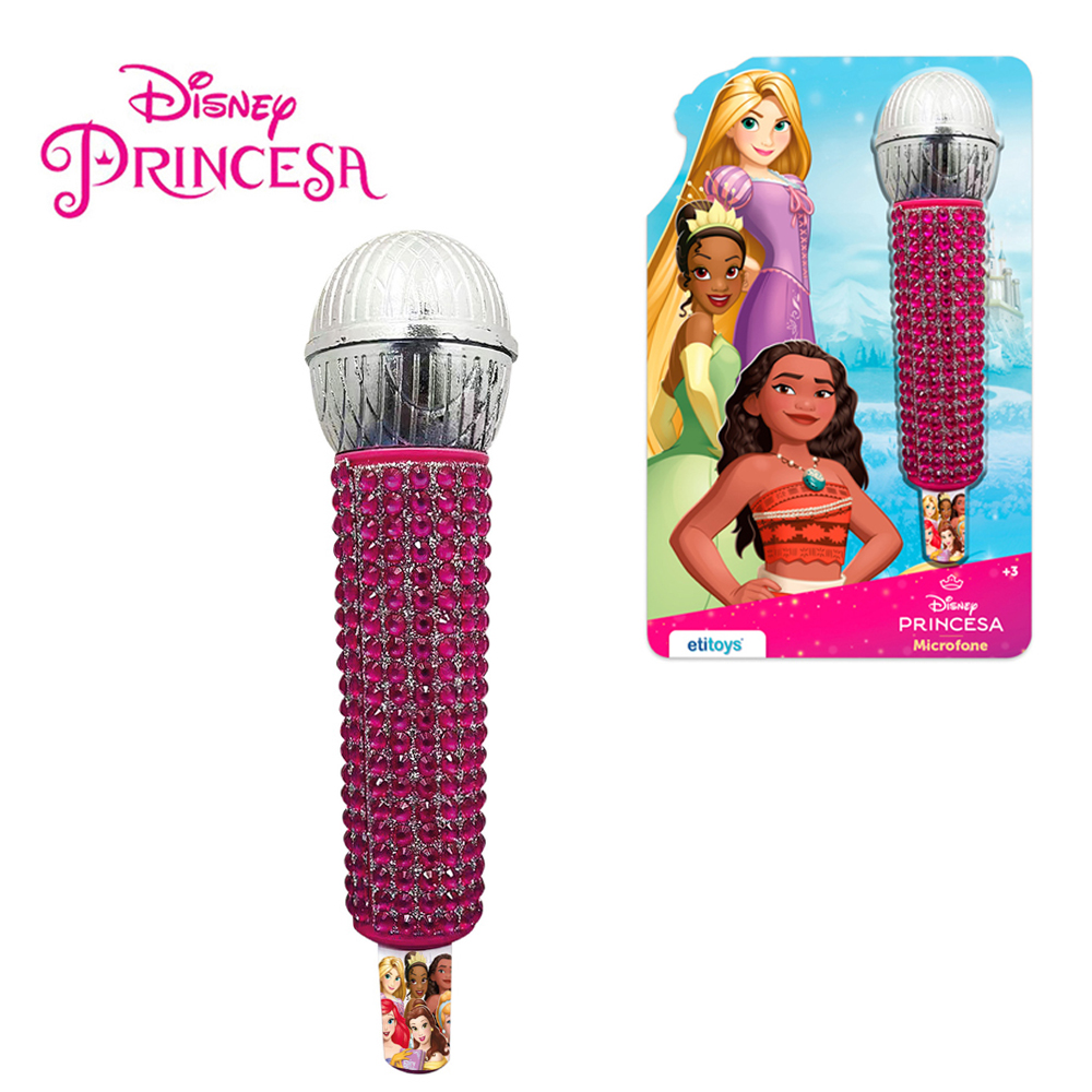 PRINCESA MICROFONE FAZ DE CONTA INFANTIL 16CM 