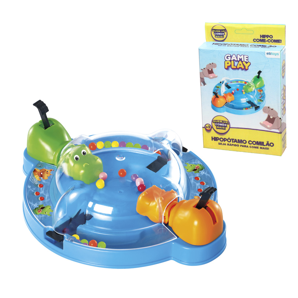 JOGO HIPOPOTAMO COMILAO COME-COME PEGA BOLINHAS GAME PLAY 