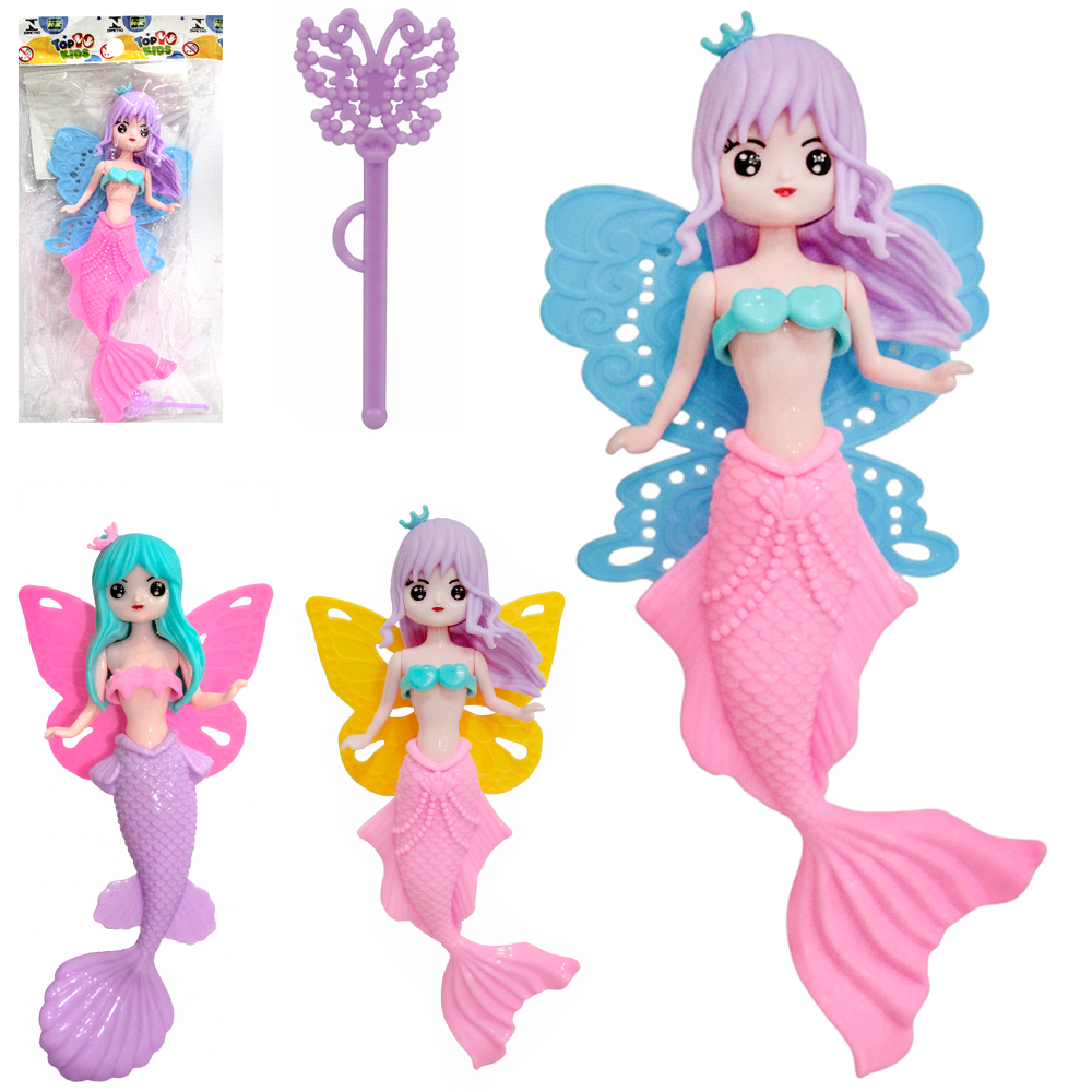 BONECA FADA / SEREIA COM VARINHA MAGICA / CETRO TOP KIDS