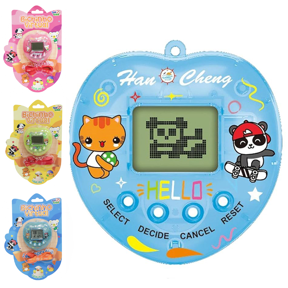 MINI GAME PORTATIL BICHINHO VIRTUAL TOP KIDS A PILHA 7,5X7CM