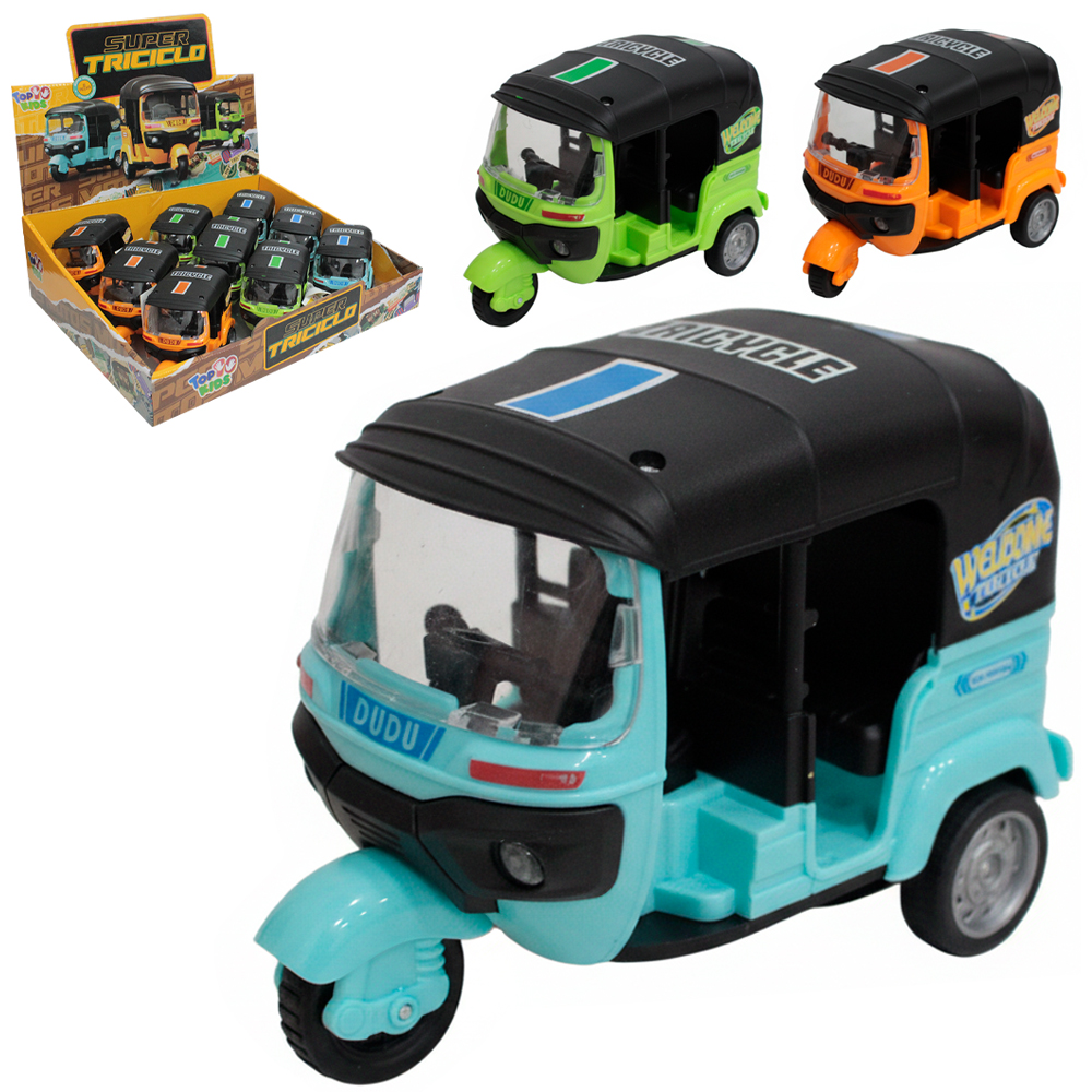 TUK-TUK TAXI A FRICCAO SUPER TRICICLO DP PLAY TOP KIDS