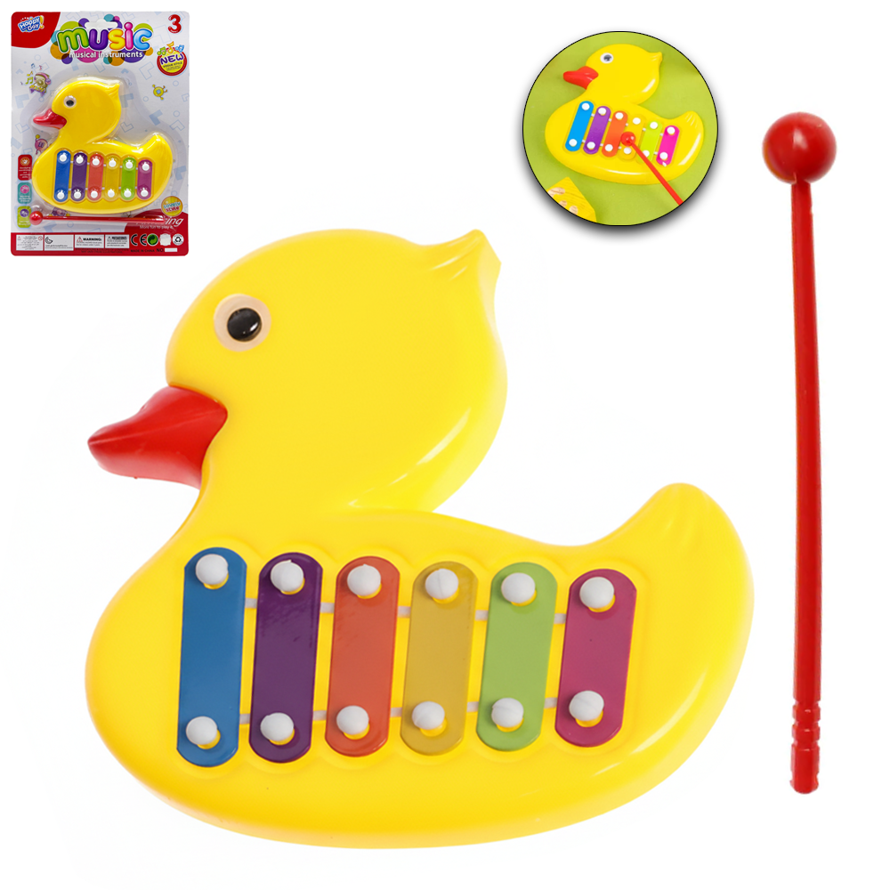 XILOFONE MUSICAL INFANTIL PATINHO 14X13,5CM