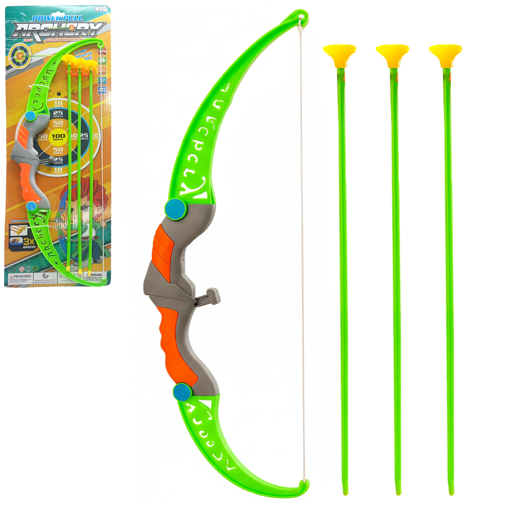 ARCO E FLECHA COM 3 VENTOSAS