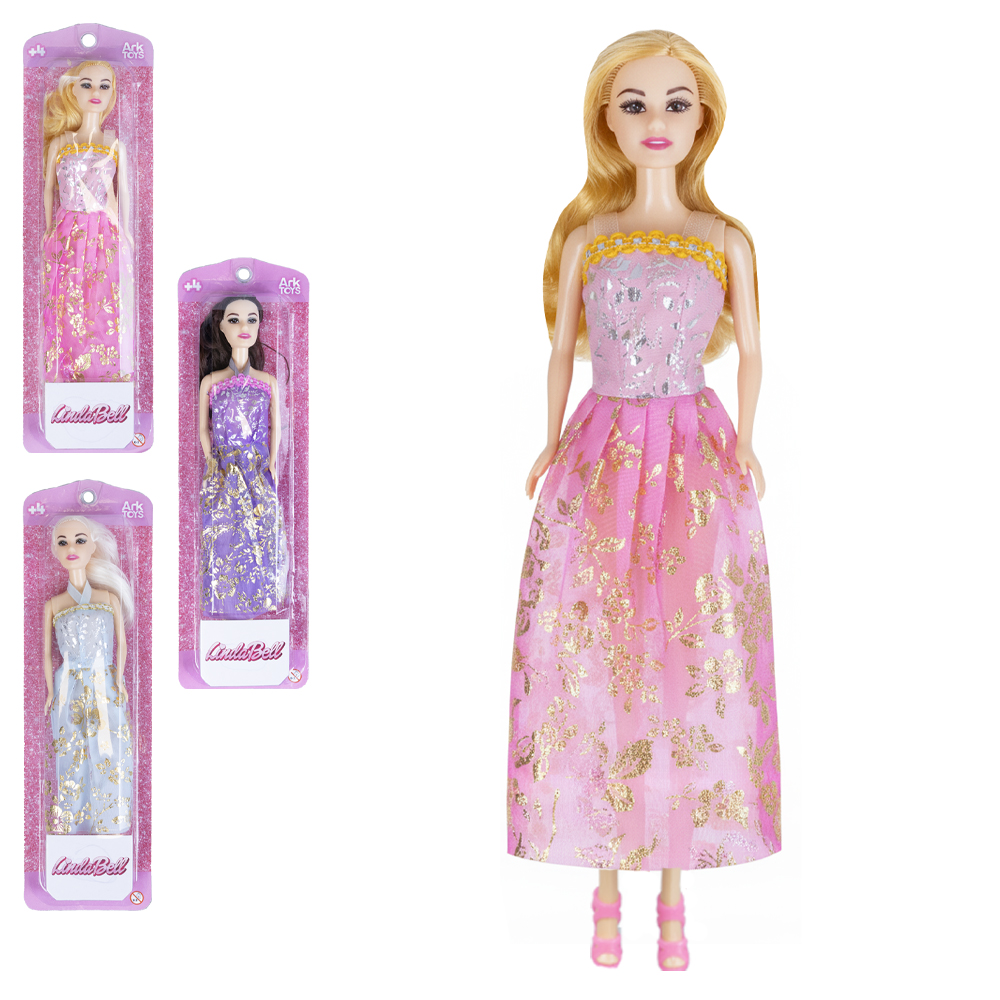 BONECA LINDA BELL COM VESTIDO BASICA