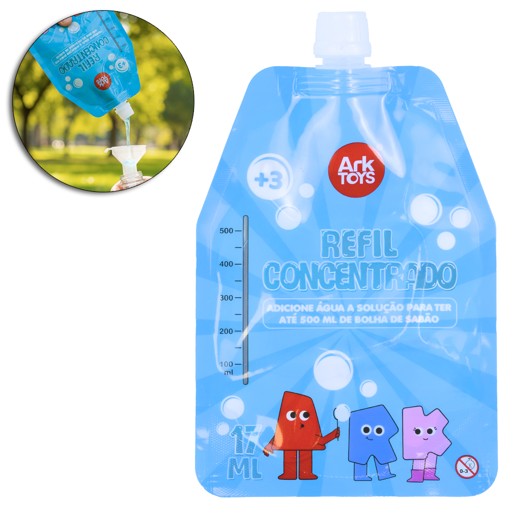 REFIL CONCENTRADO PARA BOLHAS DE SABAO 17ML