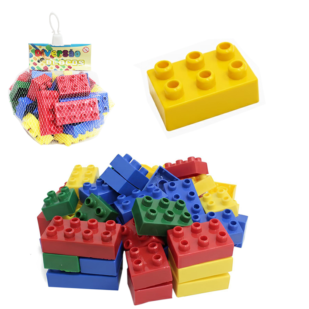 BLOCOS DE MONTAR DIVERSAO COM 36 PECAS