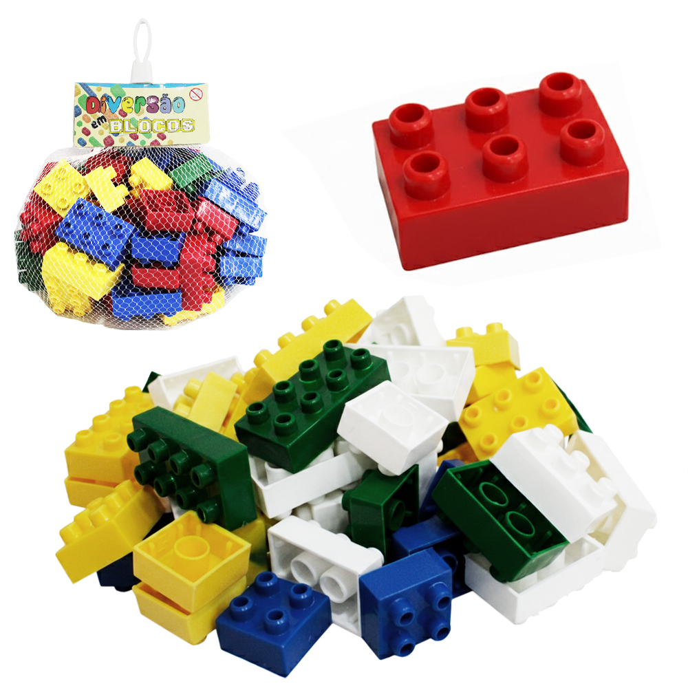 BLOCOS DE MONTAR DIVERSAO COM 56 PECAS