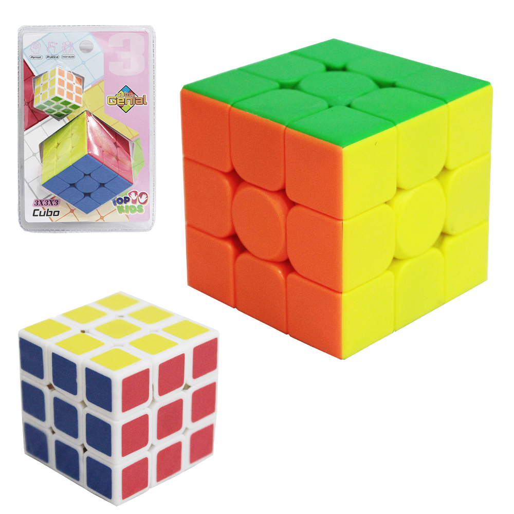 CUBO MAGICO MALUCO GRANDE / PEQUENO TOP KIDS COM 2 PECAS 6/3CM