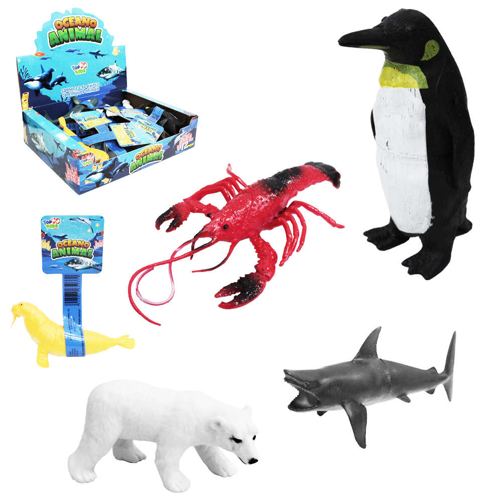 ANIMAL DE PVC OCEANO SORTIDOS TOP KIDS DP PLAY