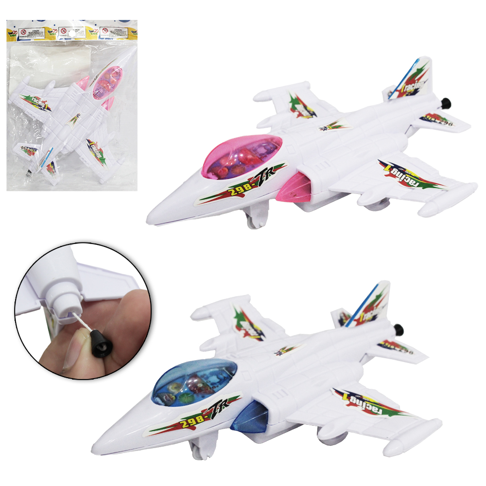 AVIAO JATO A CORDA TOP KIDS 19X15CM