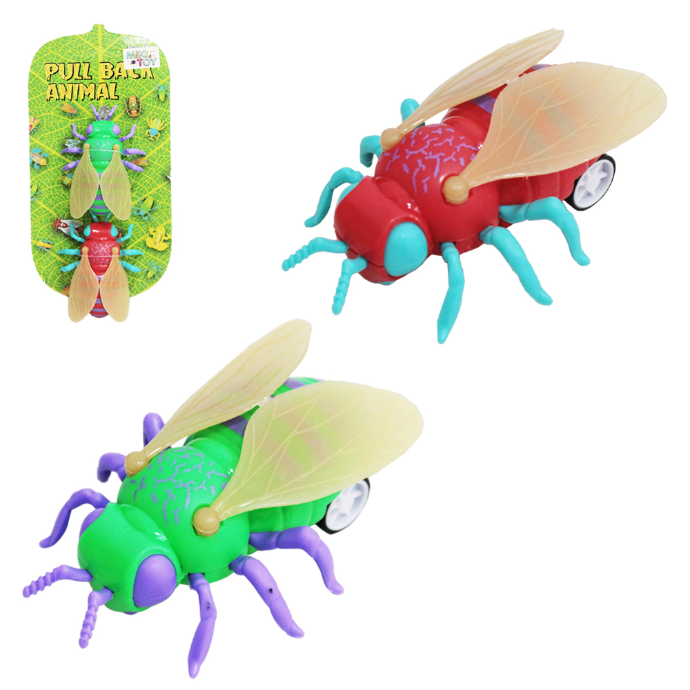 ABELHA A FRICCAO PULL BACK COM 2 PECAS 8X6CM