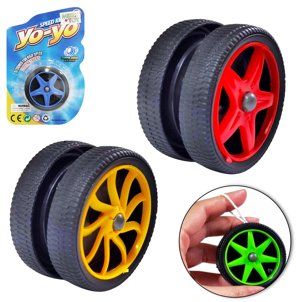 IOIO (YOYO) DE PLASTICO RODA DE CARRO SORTIDAS