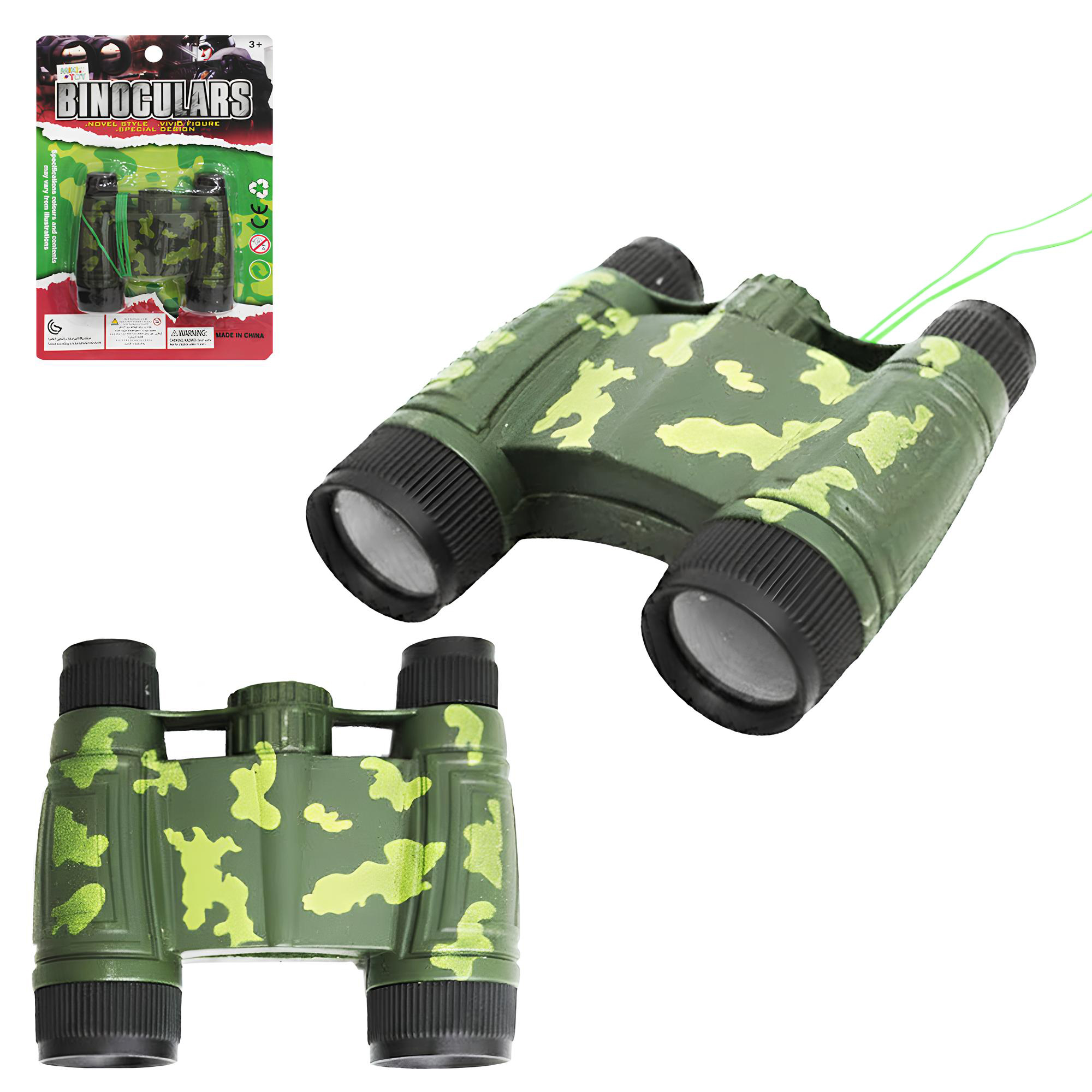 BINOCULO INFANTIL MILITAR 9,5X9CM