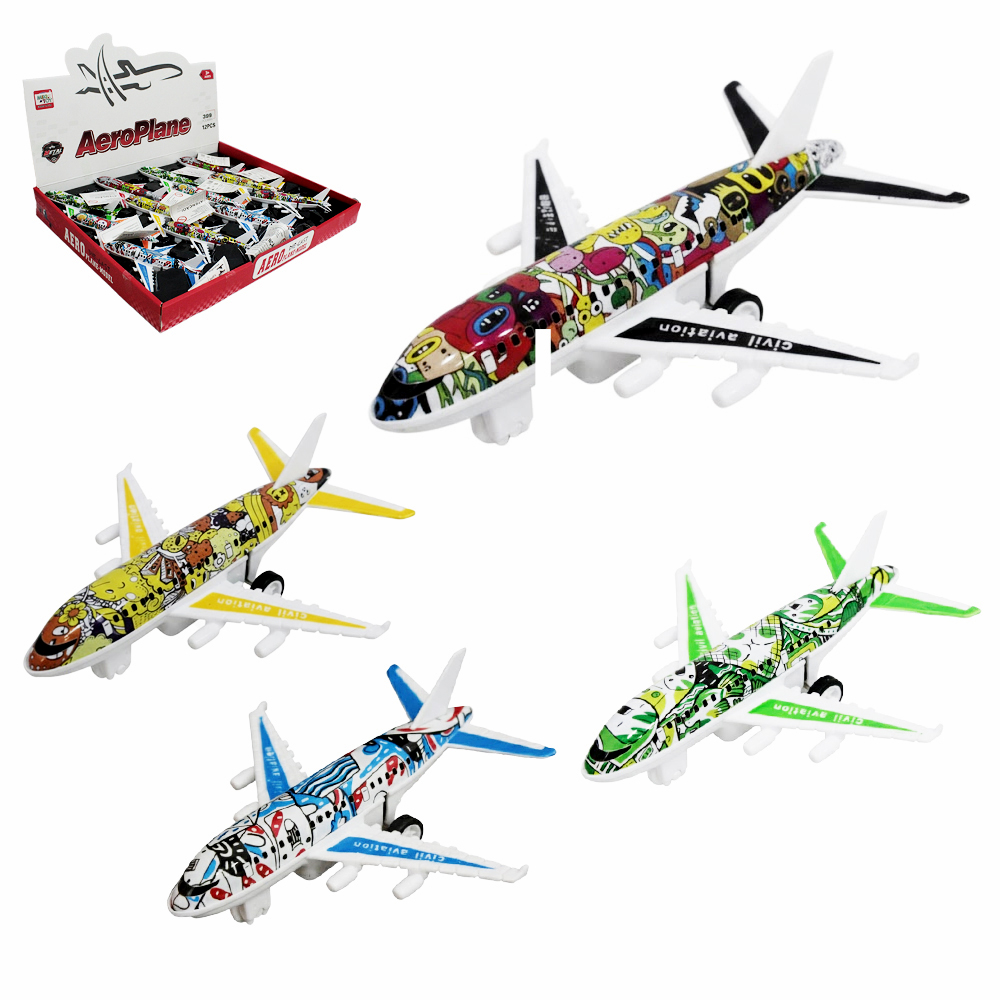 AVIAO A FRICCAO PULL BACK AEROPLANE 12X11X3CM DP PLAY