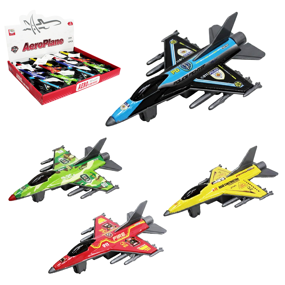 AVIAO JATO A FRICCAO PULL BACK AEROPLANE 13X9X5CM DP PLAY