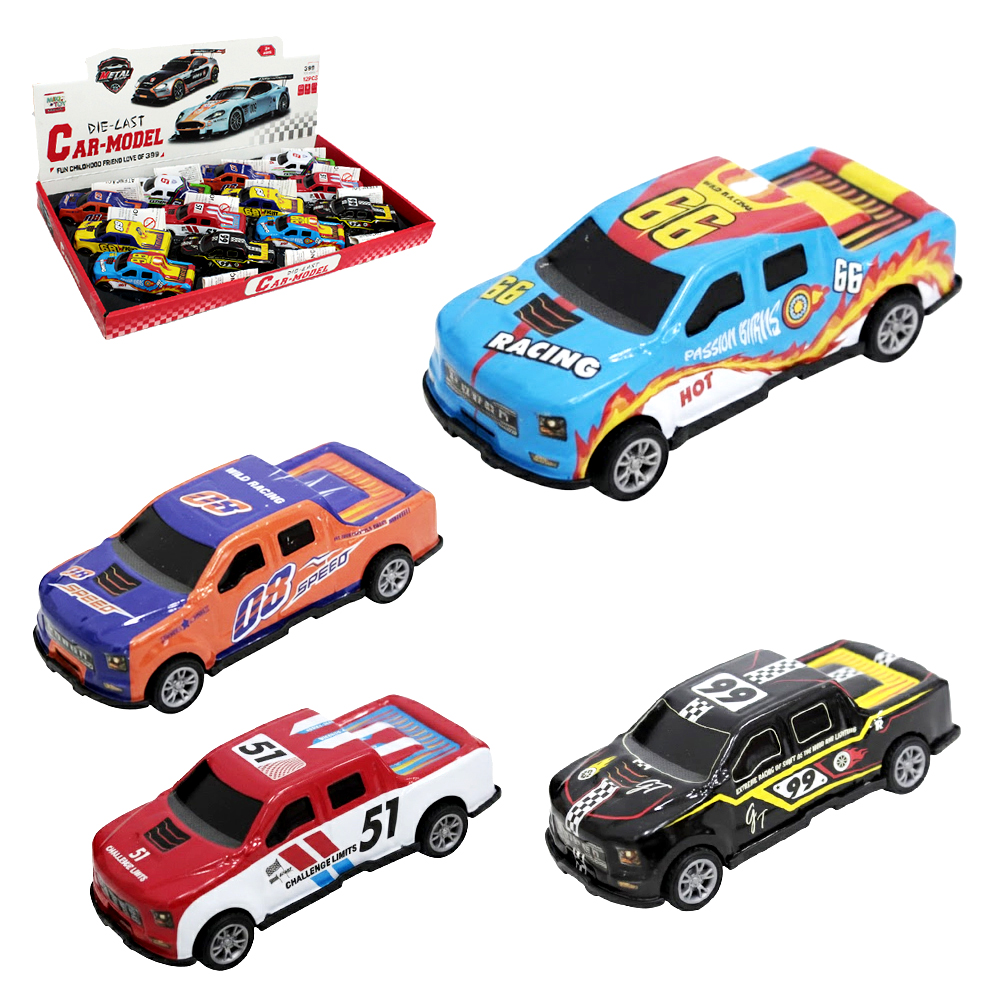 CARRO DE METAL A FRICCAO PULL BACK 10X4X3CM DP PLAY