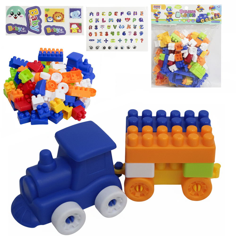 BLOCOS DE MONTAR BLOCKS COM 100 PECAS