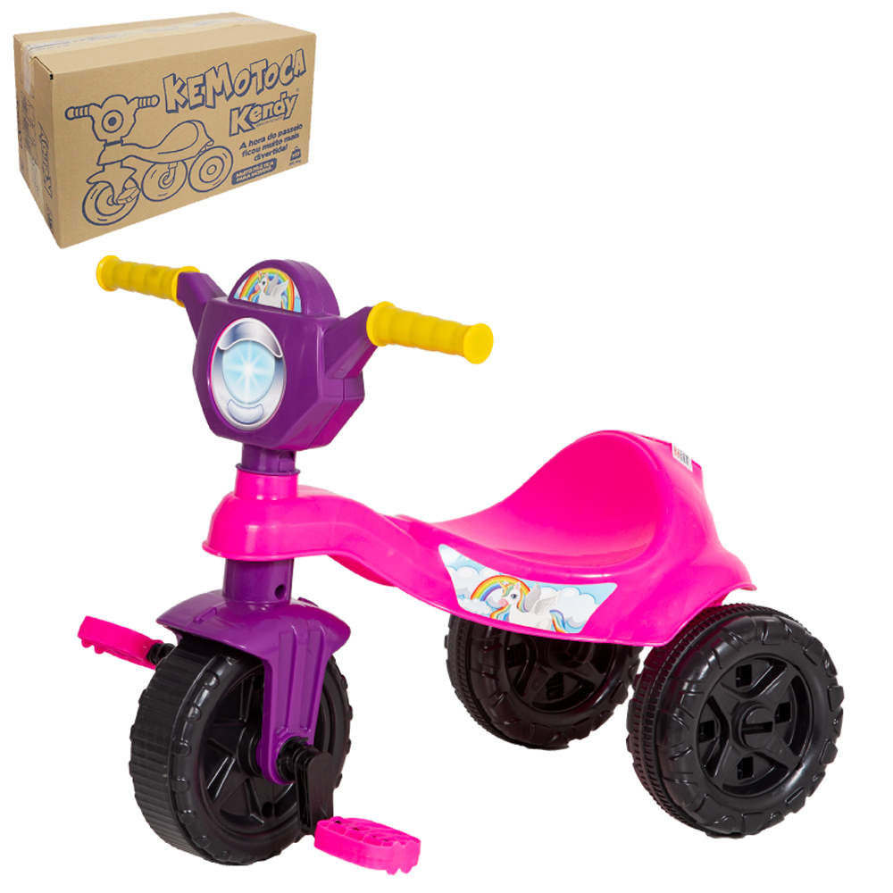 TRICICLO INFANTIL KEMOTOCA UNICORNIO 57X48,3X42,5CM