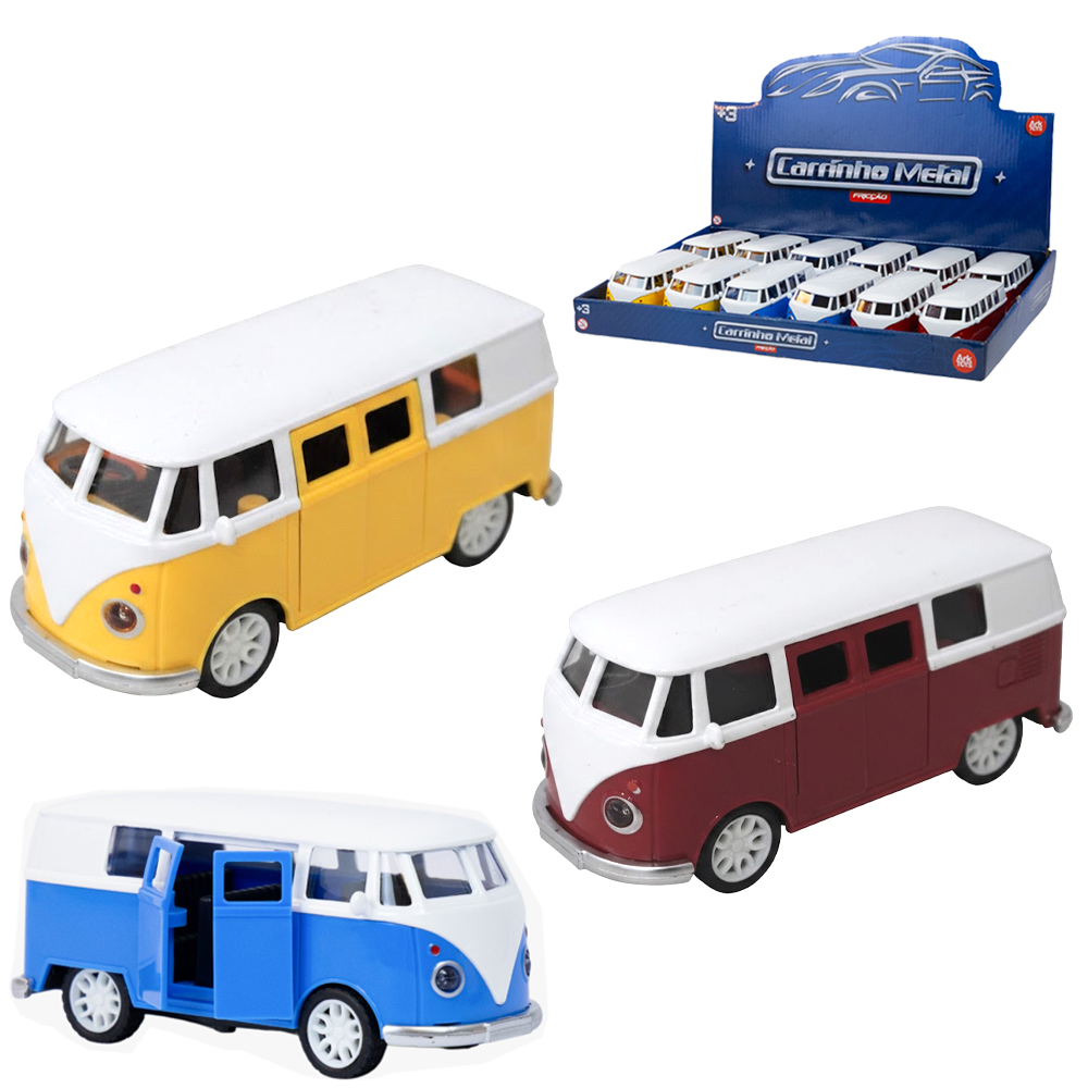 CARRO DE METAL VAN/KOMBI A FRICCAO PULL BACK DP PLAY