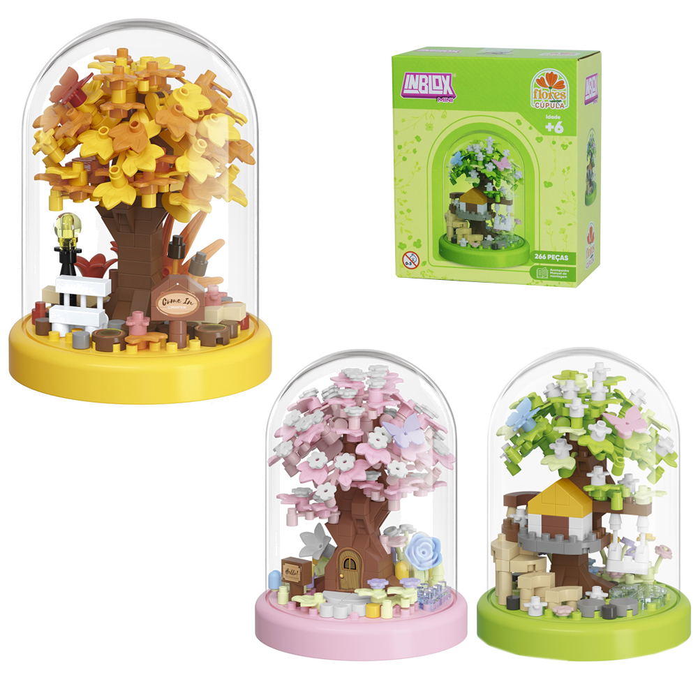 BLOCOS DE MONTAR INBLOX MINI FLORES CUPULA TLEG DP PLAY
