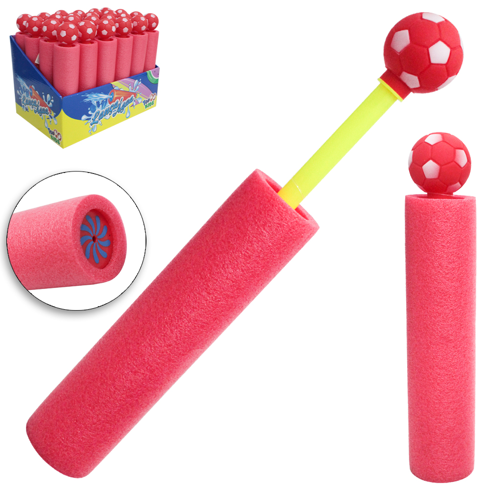 BASTAO DE ESPUMA LANCA AGUA BOLA TOP KIDS DP PLAY 26CM