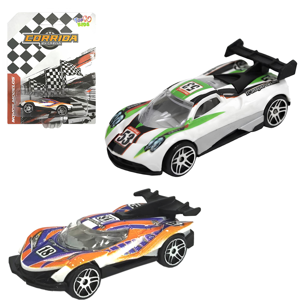 CARRO CORRIDA EXTREMA TOP KIDS RODA LIVRE