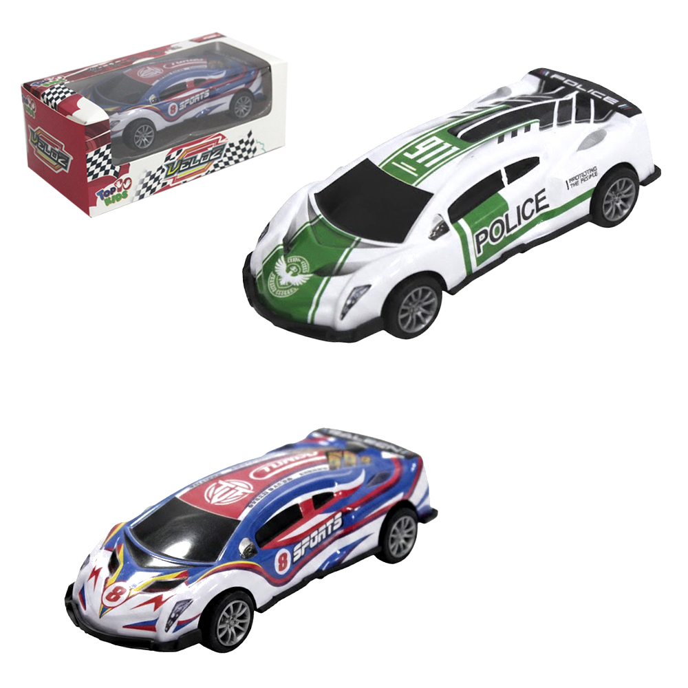 CARRO DE METAL A FRICCAO PULL BACK VELOZ TOP KIDS