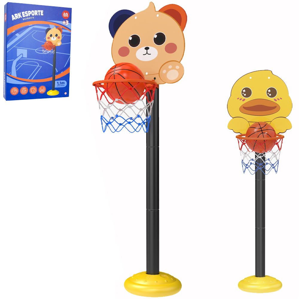 BASQUETE ARK ESPORTE COM PEDESTAL 1,1M + BOLA E BOMBA