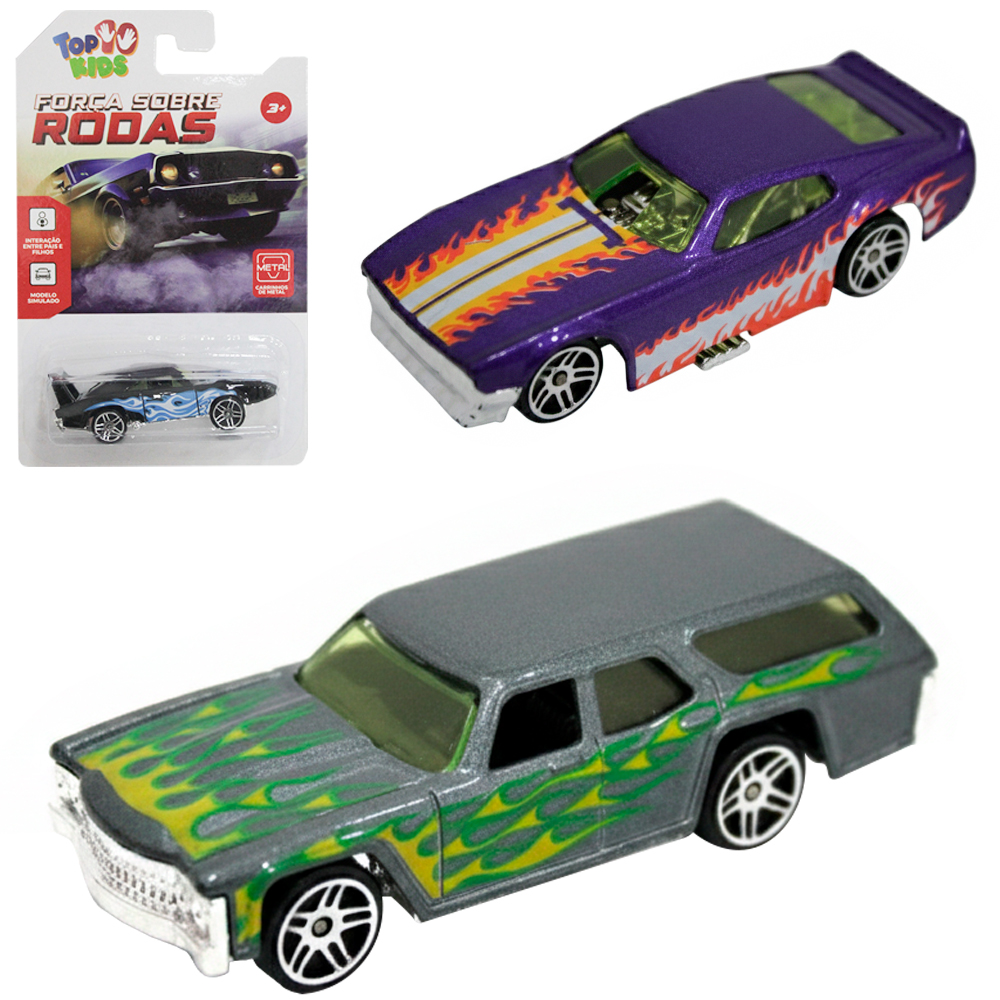 CARRO DE METAL FORCA SOBRE RODAS TOP KIDS RODA LIVRE CRT