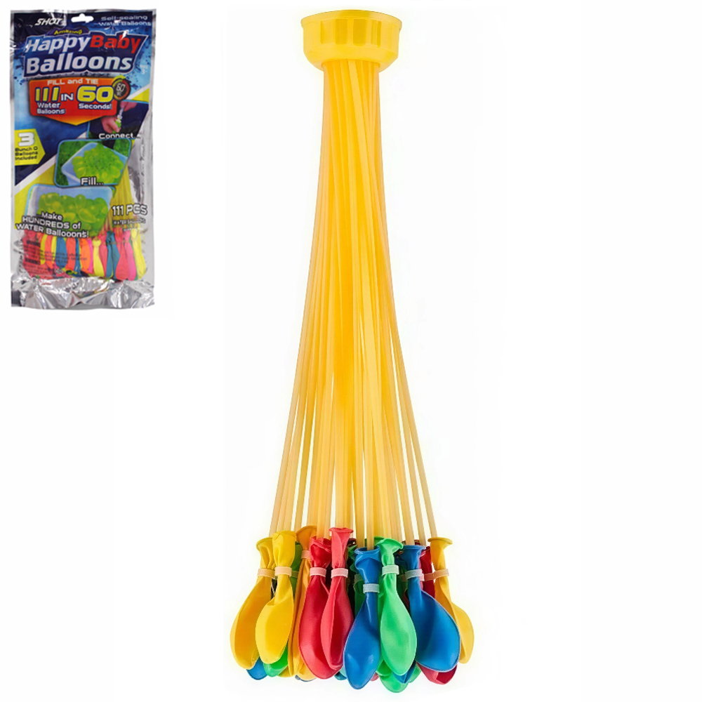 BALAO / BEXIGA DE AGUA HAPPY BABY BALLOONS TOP KIDS COM 111 PECAS