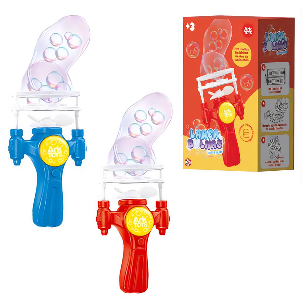 LANCA BOLHA DE SABAO A PILHA