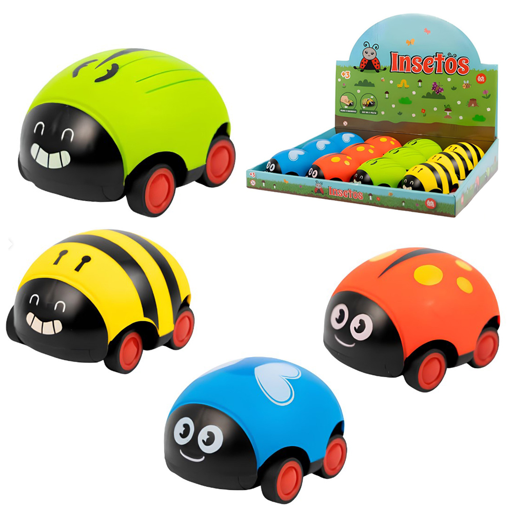 INSETO A FRICCAO PULL BACK 9X7,5X5,5CM DP PLAY 