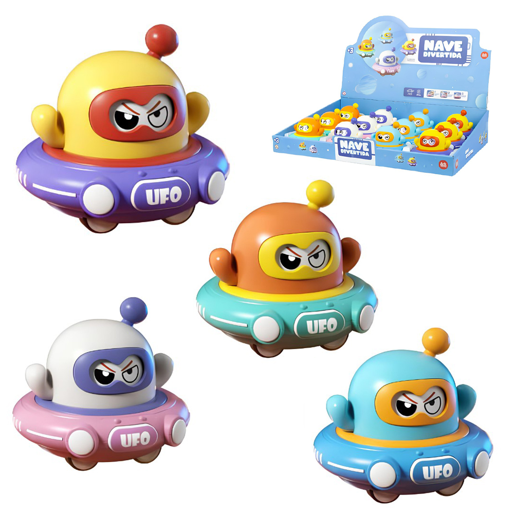 OVNI NAVE A FRICCAO PULL BACK 8,5X9,5CM DE Ø 