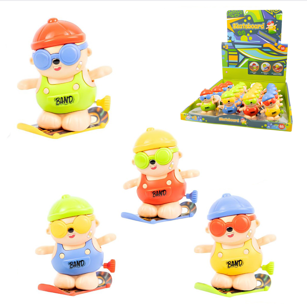 BONECO NO SKATEBOARD A CORDA 8X8X7CM DP PLAY 