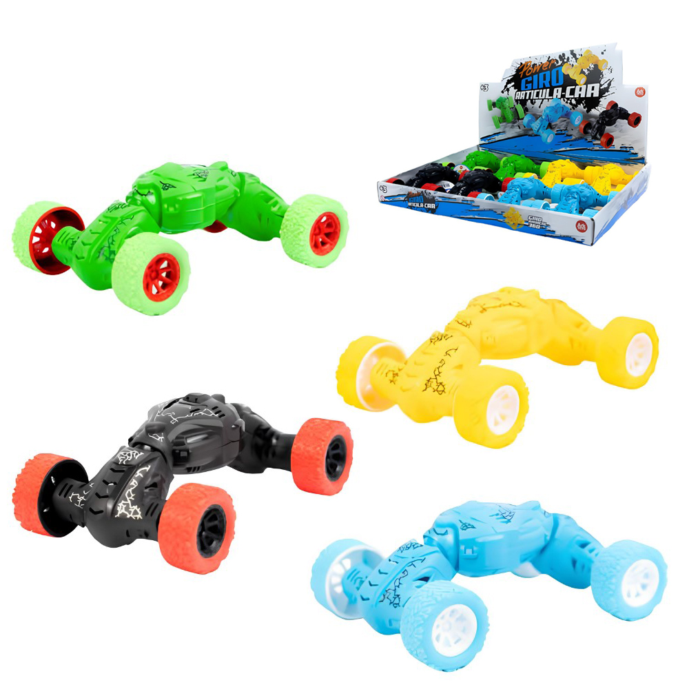 CARRO A FRICCAO PULL BACK POWER GIRO ARTICULA-CAR 14,5X10X5,5CM DP PLAY