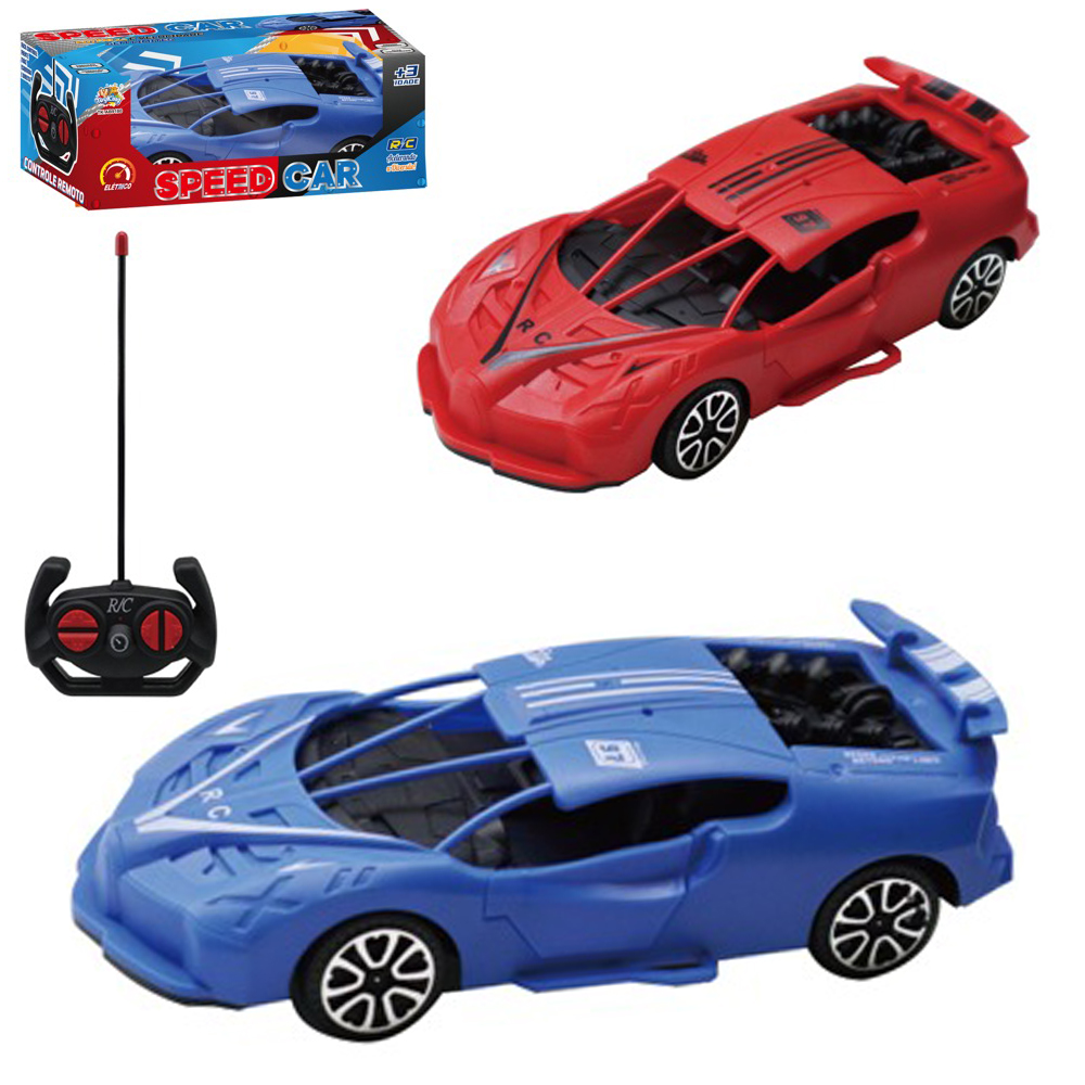 CARRO COM CONTROLE REMOTO SEM FIO SPEED CAR 7 FUNCOES A PILHA