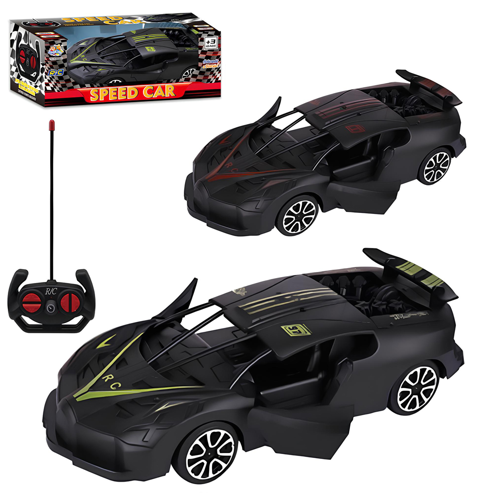 CARRO COM CONTROLE REMOTO SEM FIO SPEED CAR 7 FUNCOES A PILHA