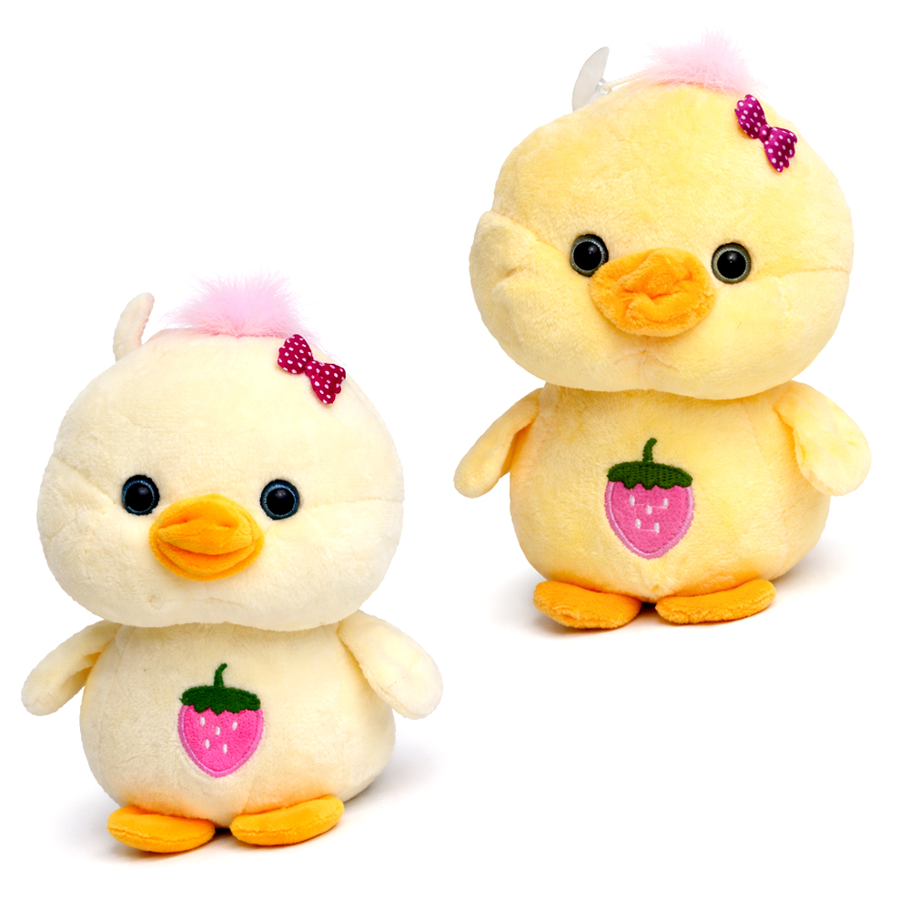 PATO DE PELUCIA COM VENTOSA 15X15X15CM